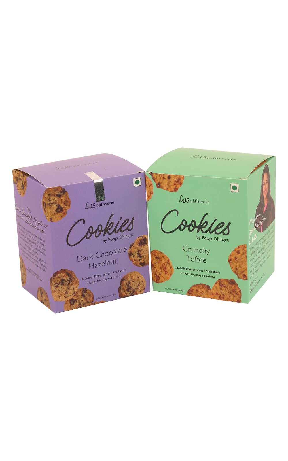 Le15 Patisserie Dark Chocolate Hazelnut Cookies | Crunchy Toffee